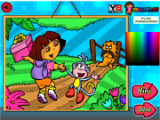 play Dora And Boots Color