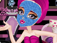 play Monster High Draculaura Spa Facial Makeover