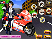 play Alesia Bike Racer Dressup