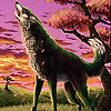 play Singing Wild Wolf Slide Puzzle