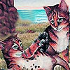 play Tired Farmer Cats Puzzle