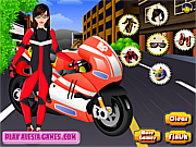 play Bike Racer Dress Up