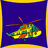 play Equipped Helicopter Coloring