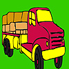 play Truck Loaded With Hay Coloring