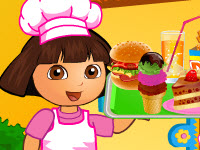 play Dora Fun Cafe