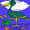 play Mountain Heron Coloring