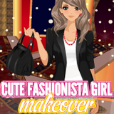 play Cute Fashionista Girl Makeover