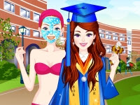 play Barbi And Ellie Graduation Prep