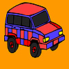 play Red Mountain Jeep Coloring