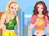 play Barbie And Ellie Jogging Dressup