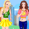 play Barbie And Ellie Jogging Dressup