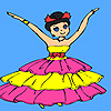 Dancer Little Princess Coloring