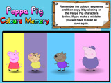 play Peppa Pig Colours Memory