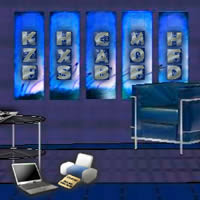 play Golden Blue Room Escape