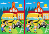 play Spot The Difference School Bus