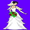 play Beautiful Shy Bride Coloring