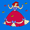 Princess And Butterflies Dance Coloring