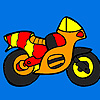 Small Colorful Motorbike Coloring