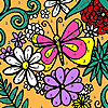 Assorted Flowers Garden Coloring