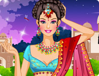 play Barbie Saree Dressup