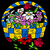 play Roses In Flowerpot Coloring