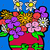 play Spring House Flowers Coloring