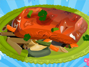 Spicy Glazzed Salmon game
