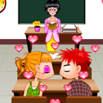 Secretly Kissing In Class