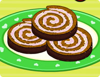 play Barbie'S Chocolate Ice Cream Cake Roll