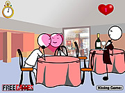 play Stickman Kissing Gf At Restaurant