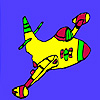 play Fast Flying Colorful Airplane Coloring
