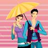 play Romantic Couple And Rainy Day