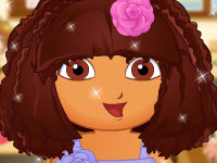 play Dora First School Day Haircuts