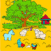 play Big Farm Tree And Animals Coloring