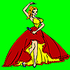 play Famous Flamenco Dancer Coloring