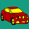 play Red Longer Car Coloring