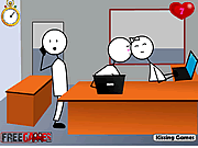 play Stickman Kissing Gf At Office