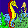 play Deep Sea Horses Coloring