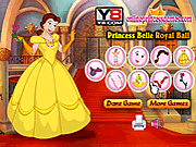 play Princess Belle Royal Ball Dress Up