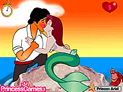 play Princess Ariel Kissing Prince