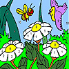 play Pigeon In The Daisy Garden Coloring