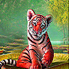 Alone Cub In Forest Slide Puzzle