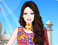 play Barbie Indian Princess Dress Up
