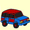 play Jeep On The Land Coloring