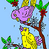 play Sweet Neighboring Birds Coloring