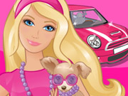 play Barbie Driving Slacking