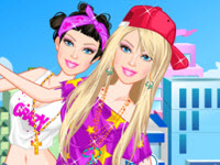 play Skateboarding Barbie Dress Up