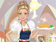 play Barbie Waitress