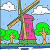 play Big Windmill Coloring