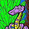 Confused Snake In The Woods Coloring